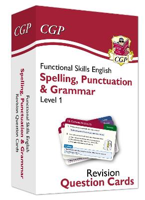 Book cover for Functional Skills English Revision Question Cards: Spelling, Punctuation & Grammar - Level 1