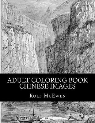 Book cover for Adult Coloring Book - Chinese Images