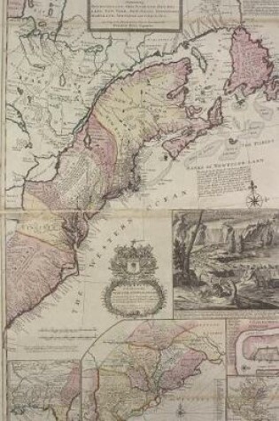 Cover of Antique 1715 Map of the Dominion of Great Britain in North America Journal