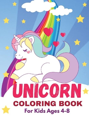 Book cover for Unicorn Coloring Book