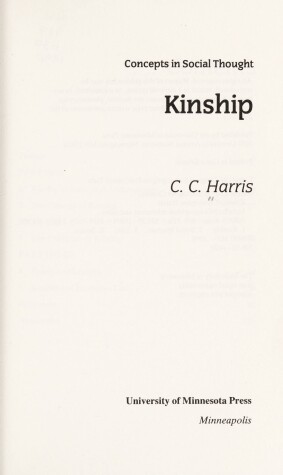 Book cover for Kinship