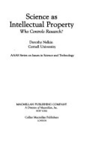 Cover of Science as Intellectual Property