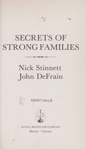 Book cover for Secrets of Strong Families