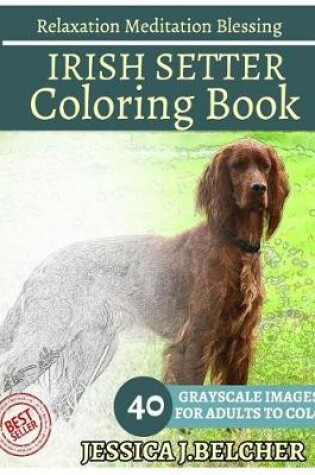 Cover of Irish Setter Coloring Book for Adults Relaxation Meditation Blessing