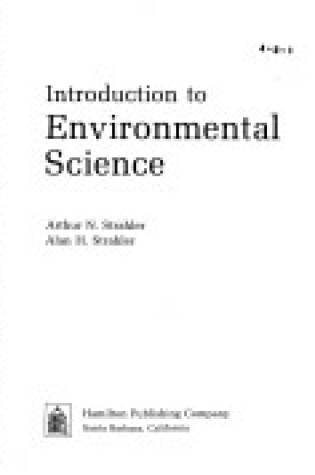 Cover of Introduction to Environmental Science