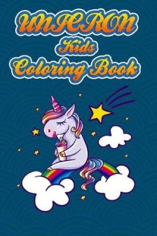 Cover of unicorn kids coloring book