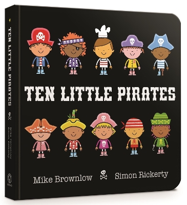 Book cover for Ten Little Pirates Board Book