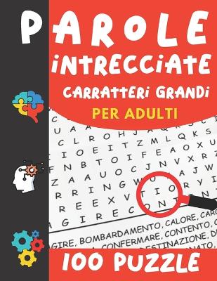 Book cover for Parole Intrecciate Caratteri Grandi