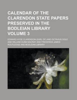 Book cover for Calendar of the Clarendon State Papers Preserved in the Bodleian Library (Volume 2)