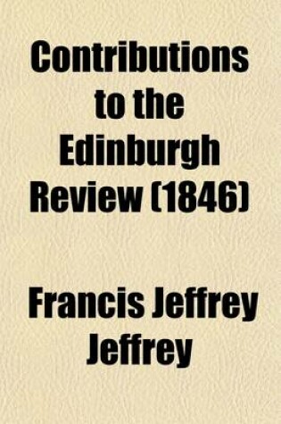 Cover of Contributions to the Edinburgh Review Volume 2
