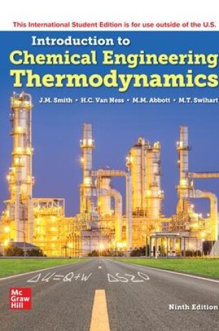 Cover of Introduction to Chemical Engineering Thermodynamics ISE