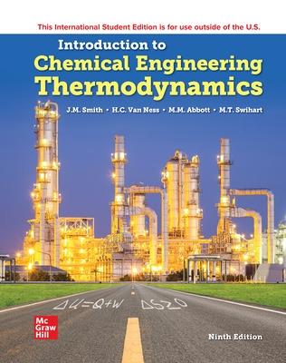Book cover for Introduction to Chemical Engineering Thermodynamics ISE