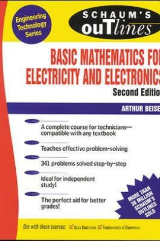 Cover of Schaum's Outline of Basic Mathematics for Electricity and Electronics