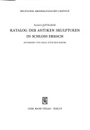 Cover of Katalog Der Antikenskulpturen in Schloss Erbach