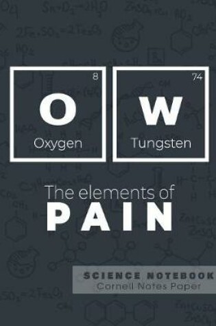 Cover of OW - The elements of pain - Science Notebook - Cornell Notes Paper