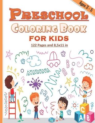 Book cover for Preschool Coloring Book for Kids