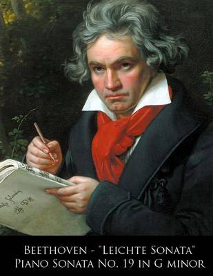 Book cover for Beethoven - "Leichte Sonata" Piano Sonata No. 19 in G minor