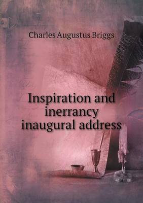 Book cover for Inspiration and inerrancy inaugural address