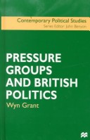 Book cover for Pressure Groups and British Politics