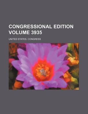 Book cover for Congressional Edition Volume 3935