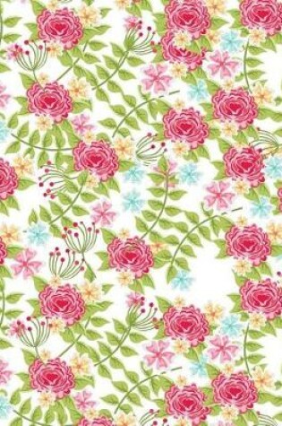 Cover of Pink Floral Notebook - Wide Ruled