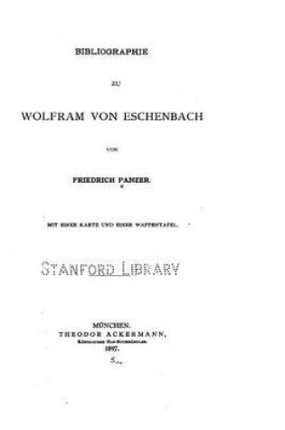 Cover of Bibliographie zu Wolfram von Eschenbach