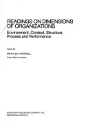 Book cover for Readings in Dimensions of Organizations