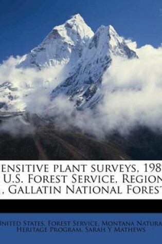 Cover of Sensitive Plant Surveys, 1989