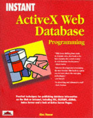 Book cover for Instant ActiveX Web Database Programming