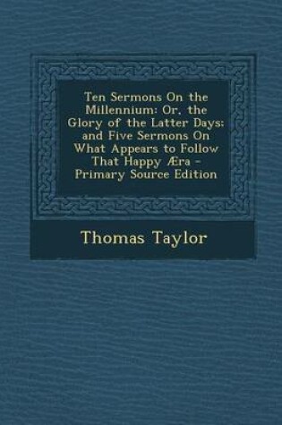 Cover of Ten Sermons on the Millennium