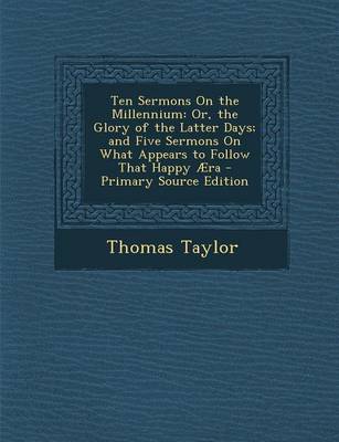 Book cover for Ten Sermons on the Millennium