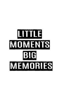 Book cover for Little Moment Big Memories, Dotted Line Notebook, Small Journal Series,150P, 5"x8"