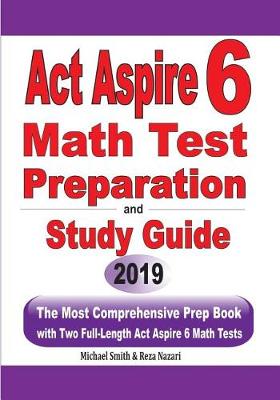 Book cover for ACT Aspire 6 Math Test Preparation and Study Guide