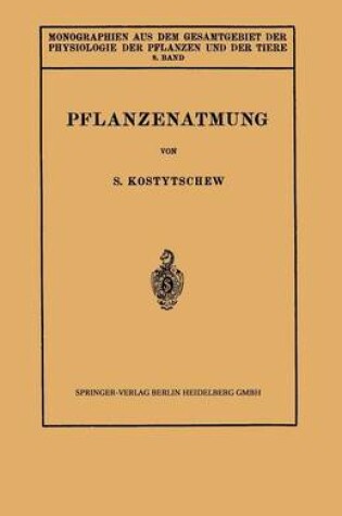 Cover of Pflanzenatmung