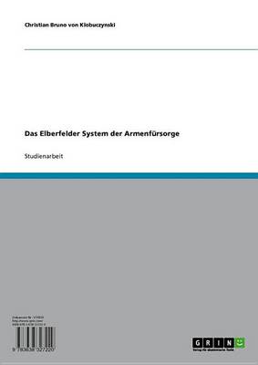 Book cover for Das Elberfelder System Der Armenfursorge