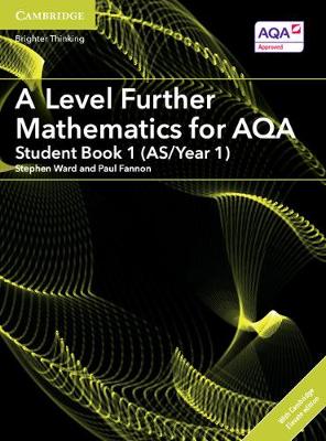 Book cover for A Level Further Mathematics for AQA Student Book 1 (AS/Year 1) with Cambridge Elevate Edition (2 Years)