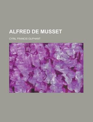 Book cover for Alfred de Musset