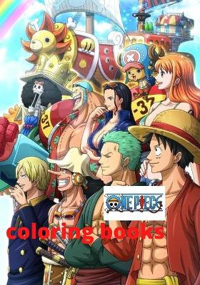 Book cover for one piece coloring book