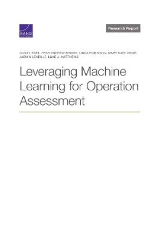 Cover of Leveraging Machine Learning for Operation Assessment