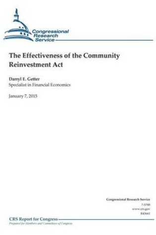 Cover of The Effectiveness of the Community Reinvestment Act