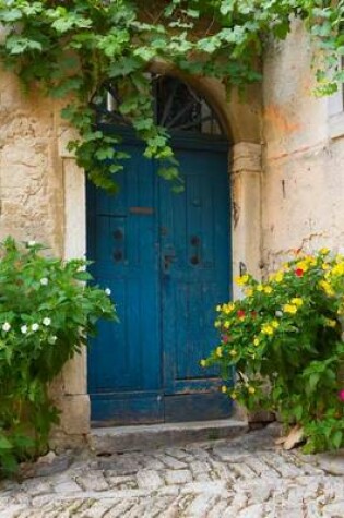 Cover of Old Blue Door with Flowers in Containers Summer Journal