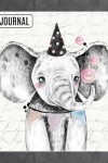 Book cover for Big Fat Bullet Style Journal Notebook Watercolor Baby Elephant