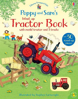 Book cover for Poppy and Sam's Wind-Up Tractor Book