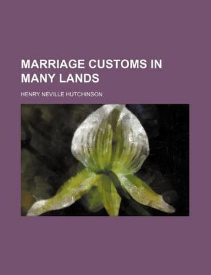 Book cover for Marriage Customs in Many Lands