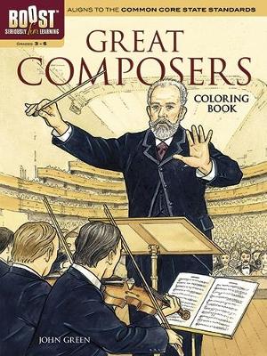 Book cover for Boost Great Composers Coloring Book