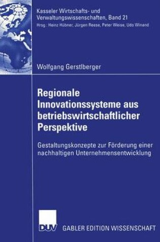 Cover of Regionale Innovationssysteme aus betriebswirtschaftlicher Perspektive