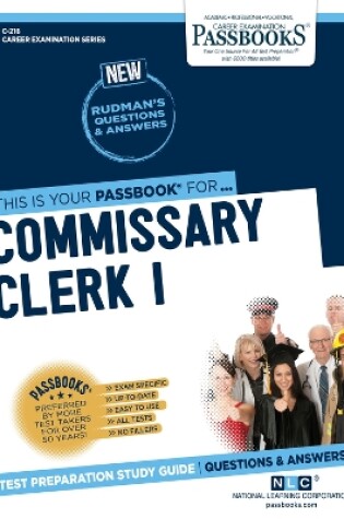 Cover of Commissary Clerk I