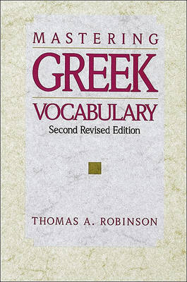 Book cover for Mastering Greek Vocabulary