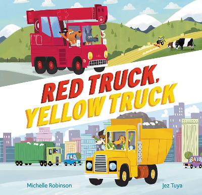 Book cover for Red Truck, Yellow Truck