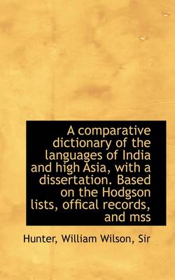 Book cover for A Comparative Dictionary of the Languages of India and High Asia